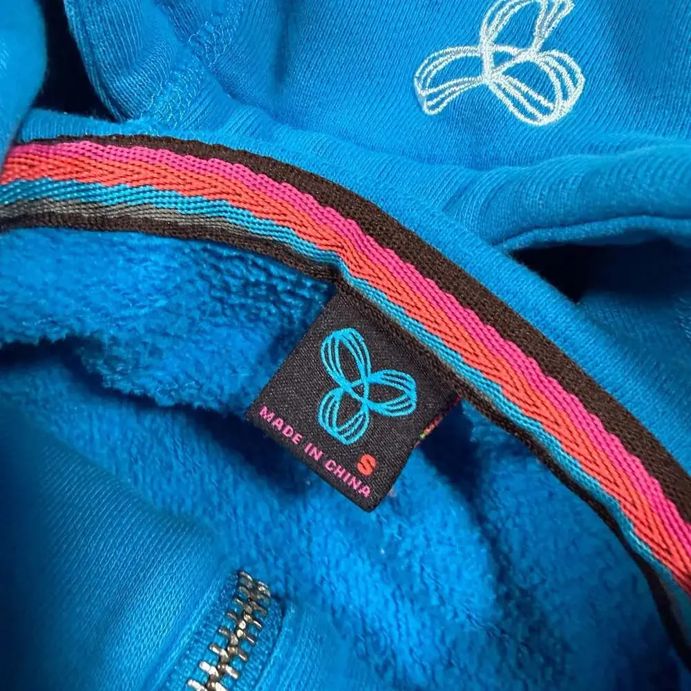 TNA Aritzia Full-Zip Athletic Hoodie in Blue Y2K Womens - Picture 3 of 7